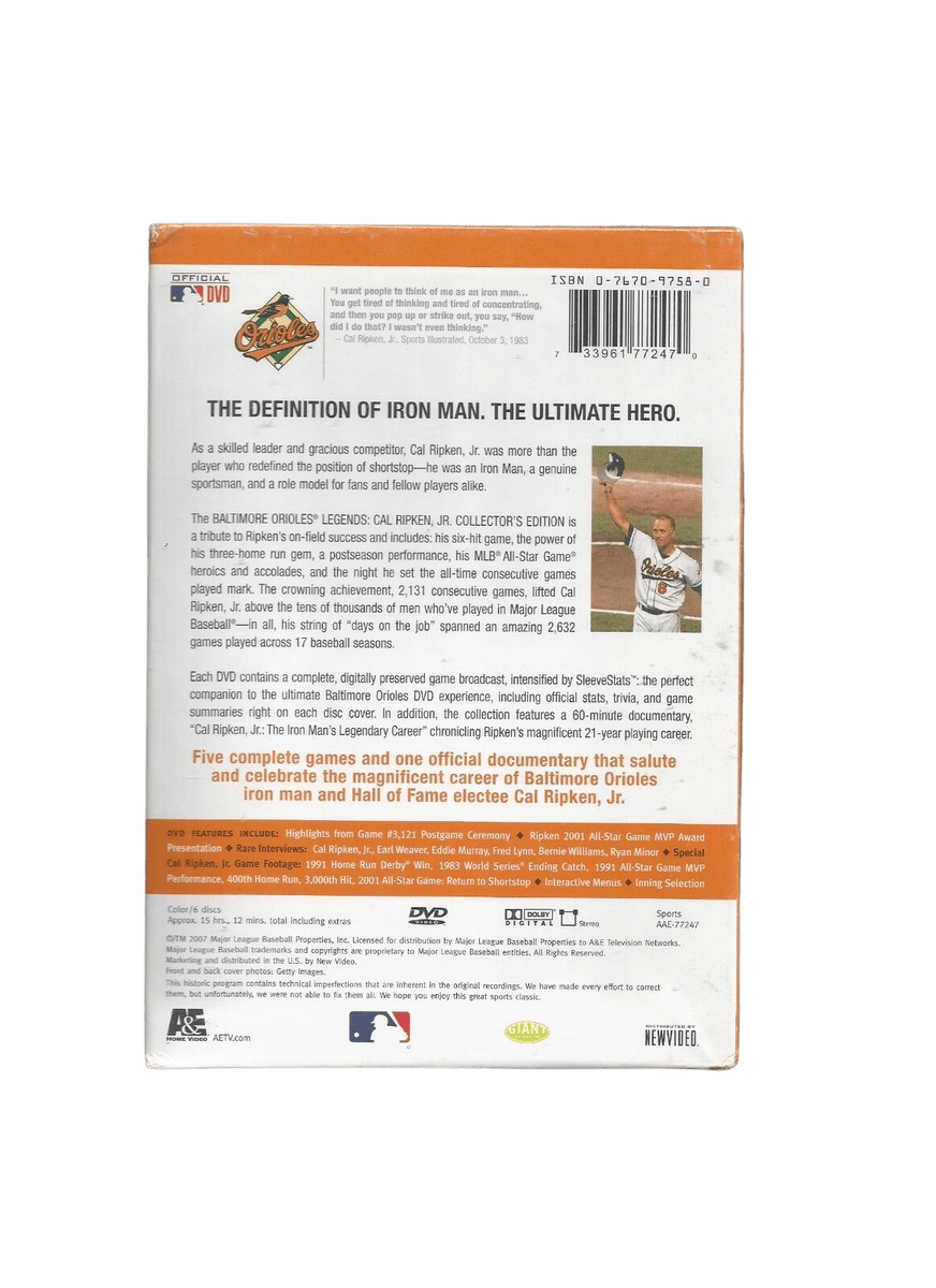 Baltimore Orioles Legends - Cal Ripken Jr. Collector's Edition DVD Box Set USED - Used DVD