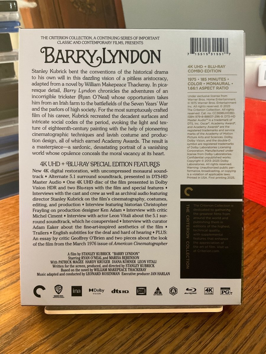 Barry Lyndon (4K UHD, #897) USED