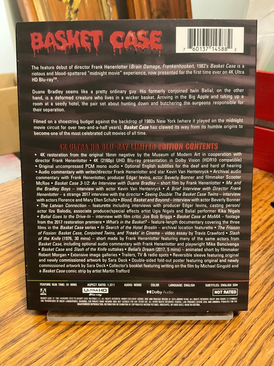 Basket Case (4K UHD, Limited Edition) w/SLIP USED