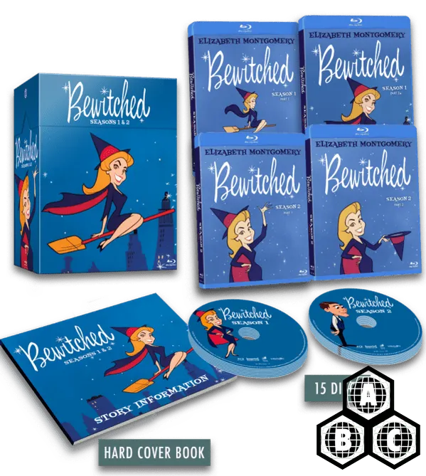Bewitched: Seasons 1 & 2 (Limited Edition, Region Free) - New Blu - Ray