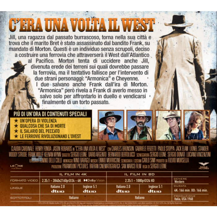 C'Era Una Volta Il West aka Once Upon a Time in the West (4K UHD, Eagle Pictures Italy, Region Free/B)