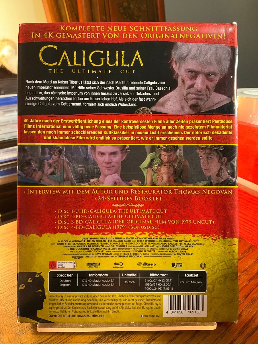 Caligula (REGION B) (4K UHD) MEDIABOOK (Ultimate cut) USED