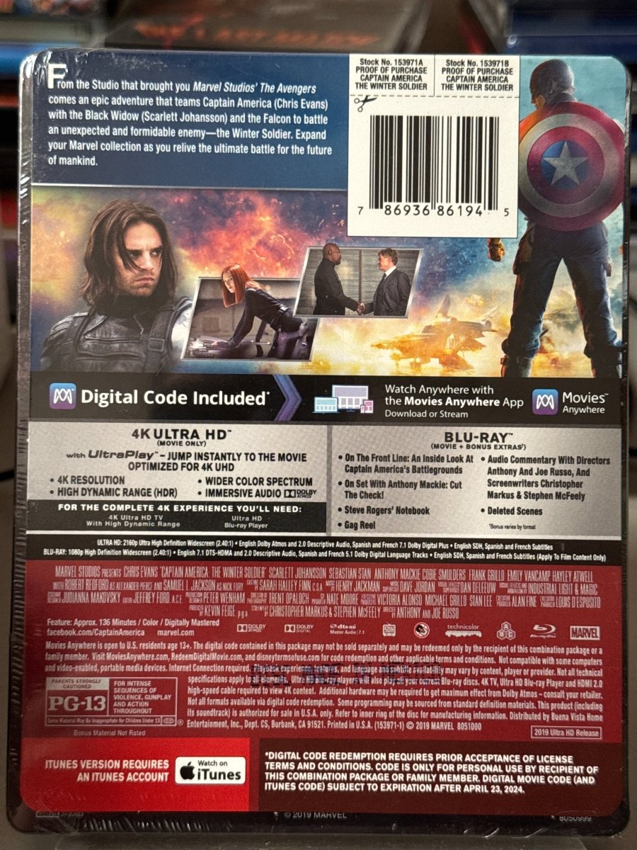 Captain America: The Winter Soldier (4K UHD, Best Buy Exclusive, Steelbook)