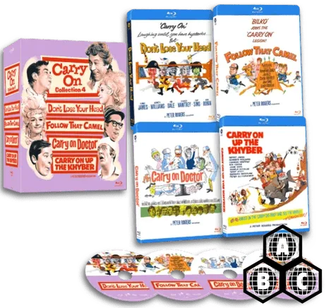 Carry On... Film Collection 4 (Region Free) - New Blu - Ray