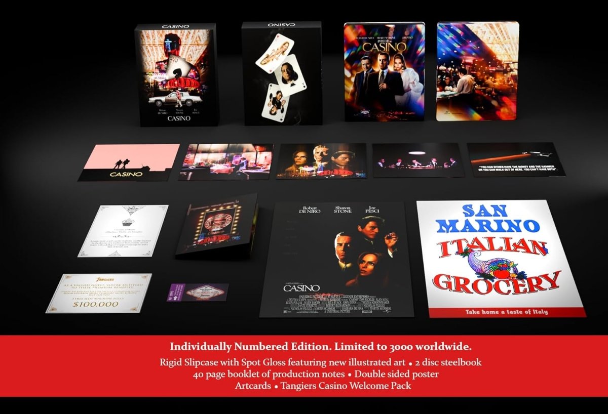 Casino (4K UHD, Ultimate Collector’s Edition Steelbook, Region Free/B) - New 4K UHD