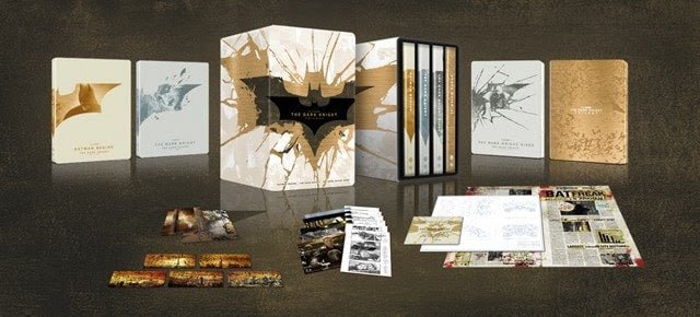 CLOSED PRE - ORDER - Batman: The Dark Knight Trilogy (4K UHD, UK Limited Edition Steelbook Set, Region Free) *see note - New 4K UHD