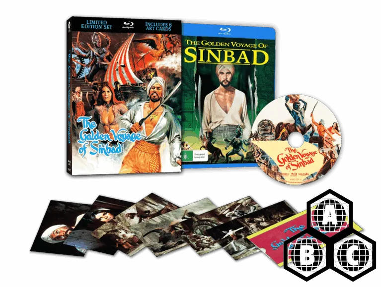 CLOSED PRE - ORDER - The Golden Voyage of Sinbad (Limited Edition w/Lenticular Hardcase, Region Free) - New Blu - Ray
