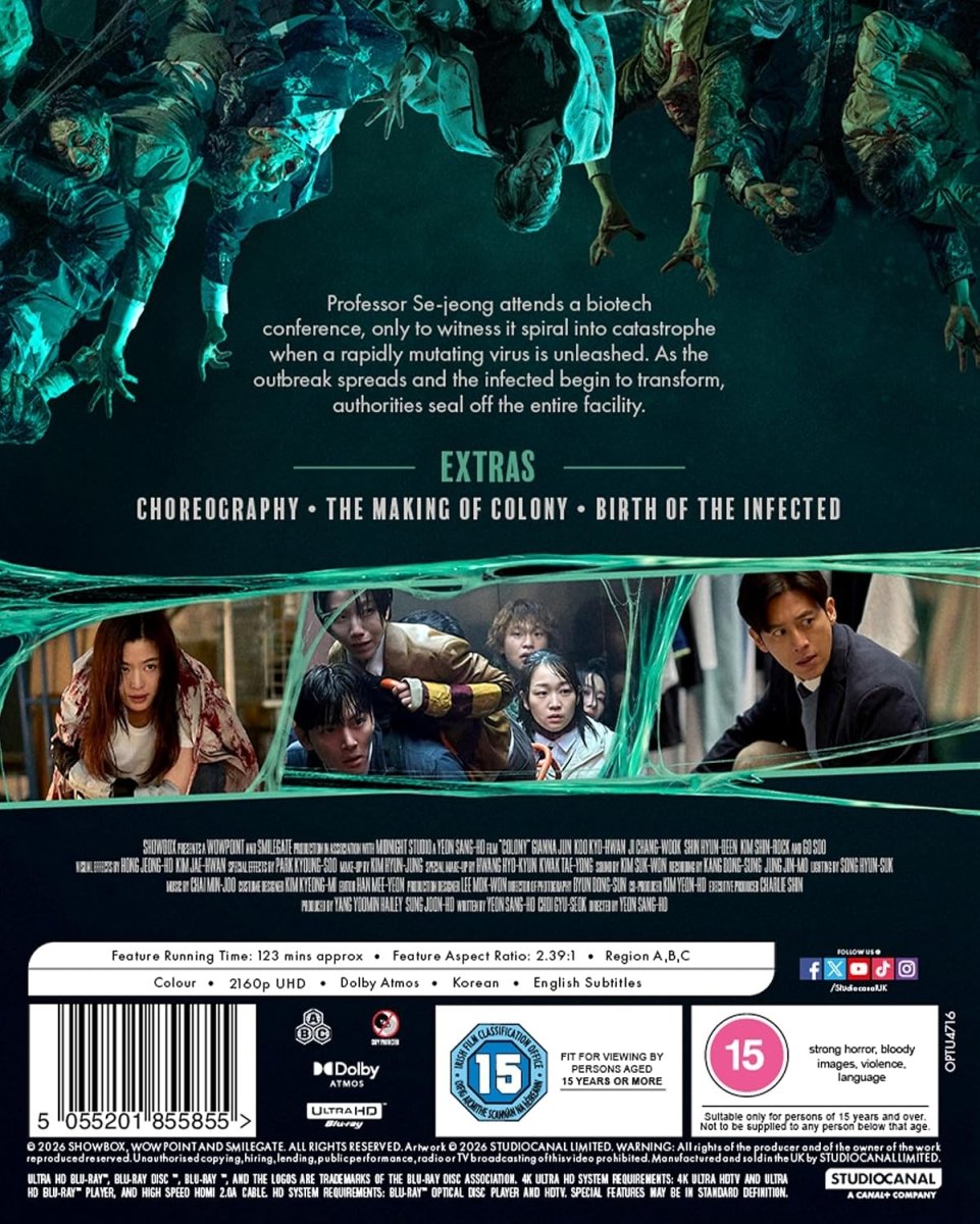 Colony (4K UHD, StudioCanal, Region Free) w/SLIP