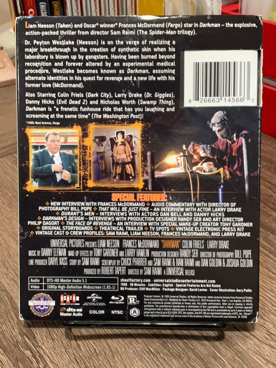 Darkman Collectors Edition W/SLIP USED