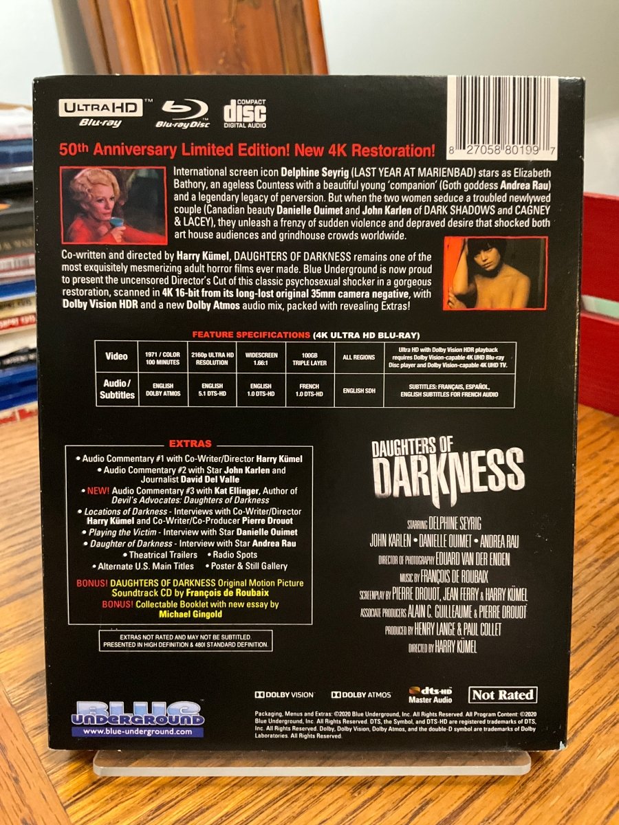 Daughters Of Darkness 4K UHD w/Lenticular SLIP USED