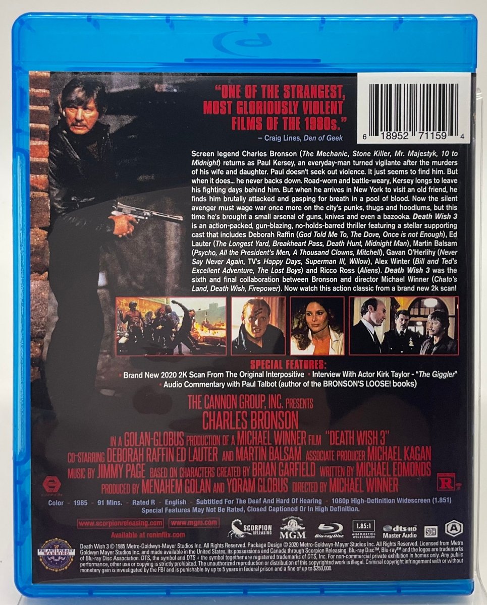 Death Wish 3 w/SLIP USED