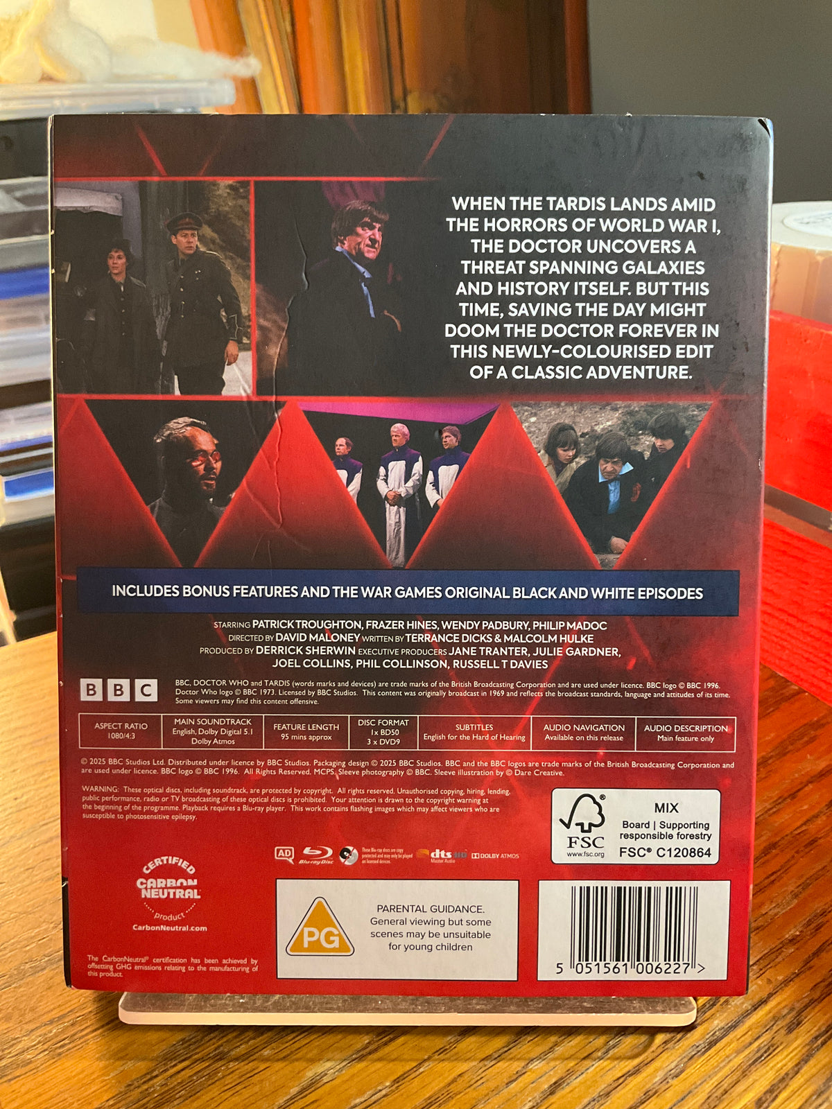 Doctor Who: The War Games in Colour (REGION B) w/SLIP USED