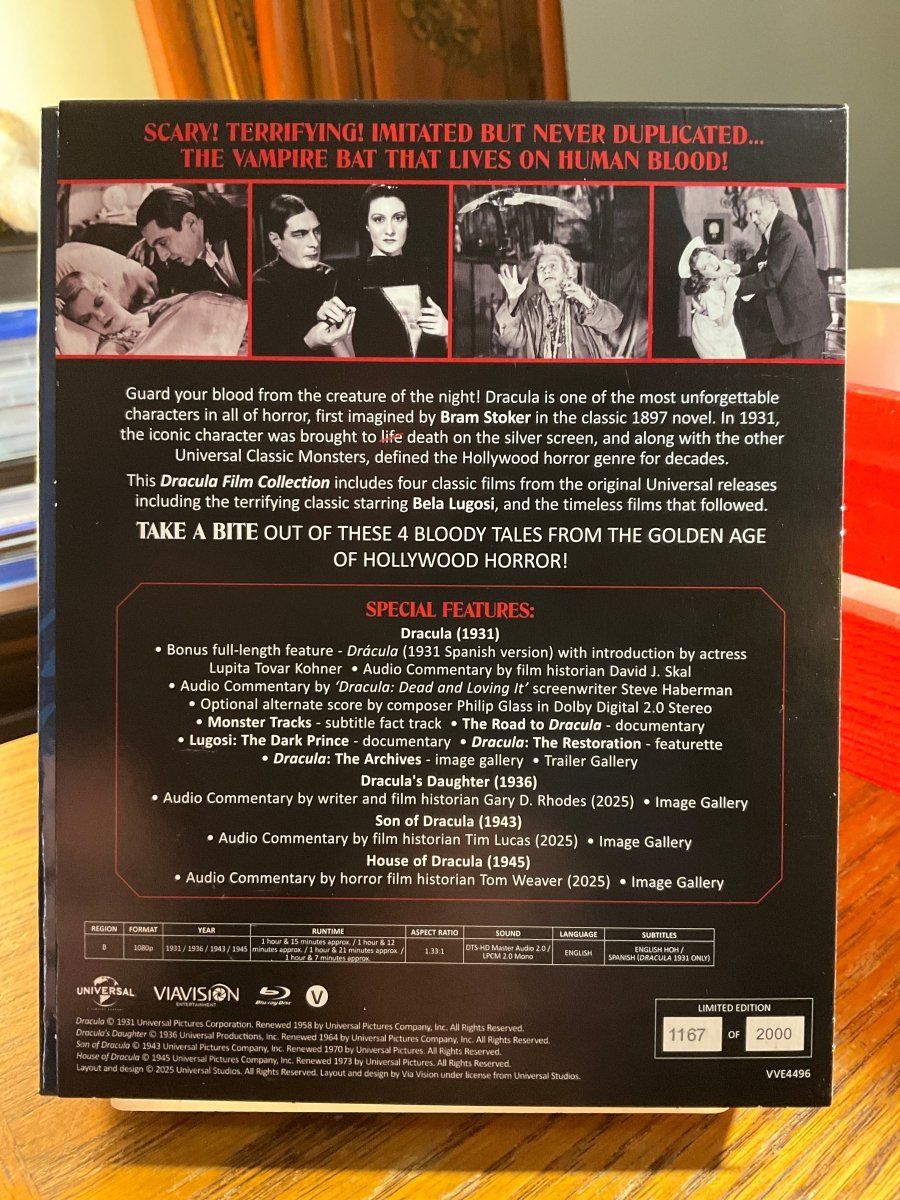 Dracula Collection (Limited Edition w/Lenticular Hardcase, Region Free) USED