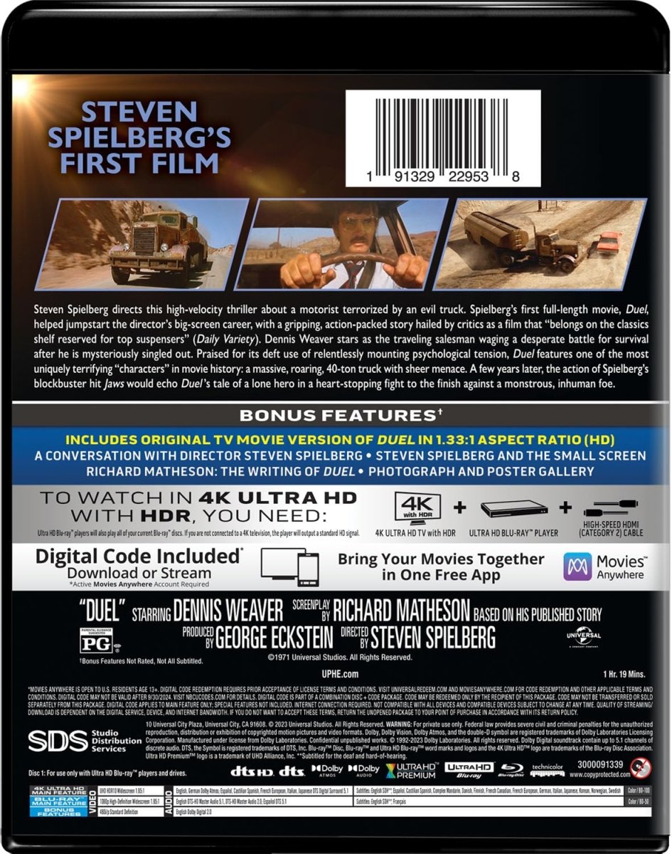 Duel (US 4K UHD) w/SLIP - New 4K UHD