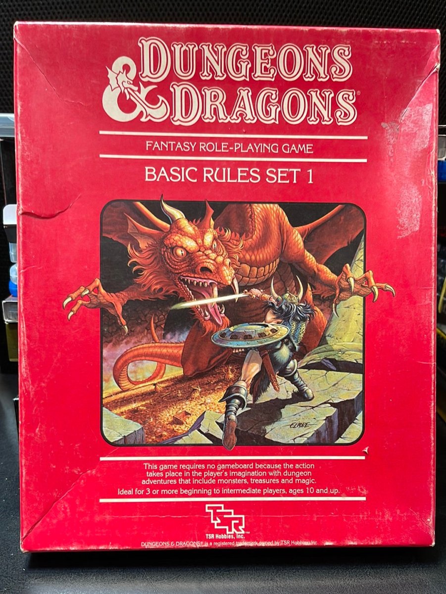 Dungeons & Dragons Basic Rules Set 1 (1983 Copyright) USED - Cards/Board Games
