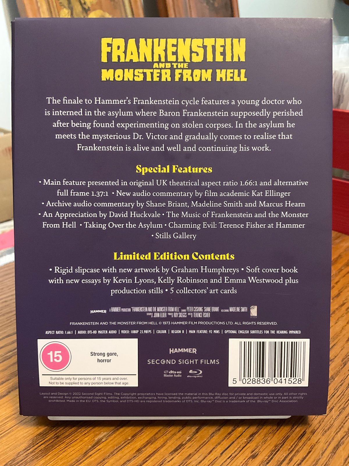 Frankenstein and the Monster from Hell (Limited Edition, Region B) USED