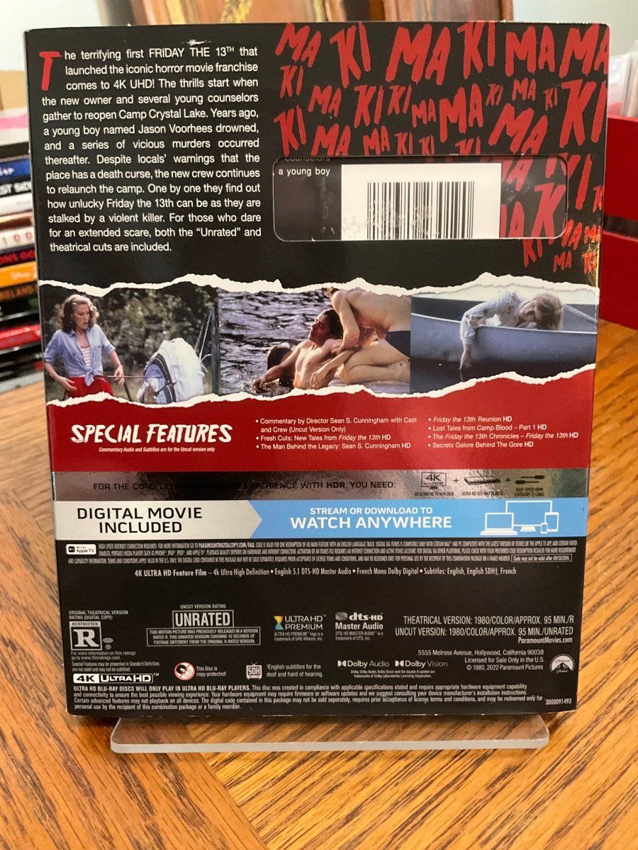 Friday the 13th (4K UHD) w/SLIP USED - Used 4K UHD