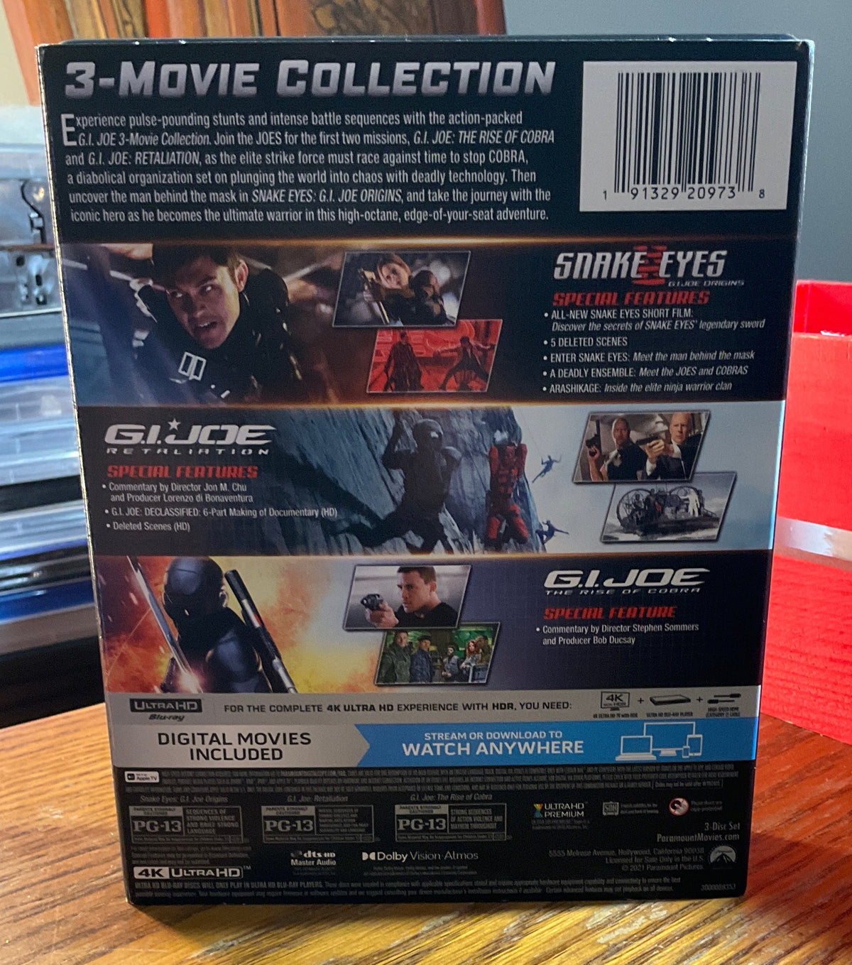 G.I. Joe 3-Movie Collection (4K UHD) USED