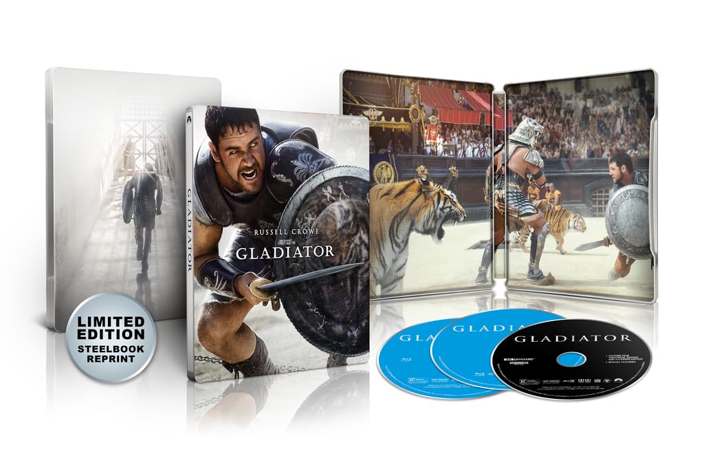 Gladiator (4K UHD, Limited Edition Steelbook Reprint) - New 4K UHD