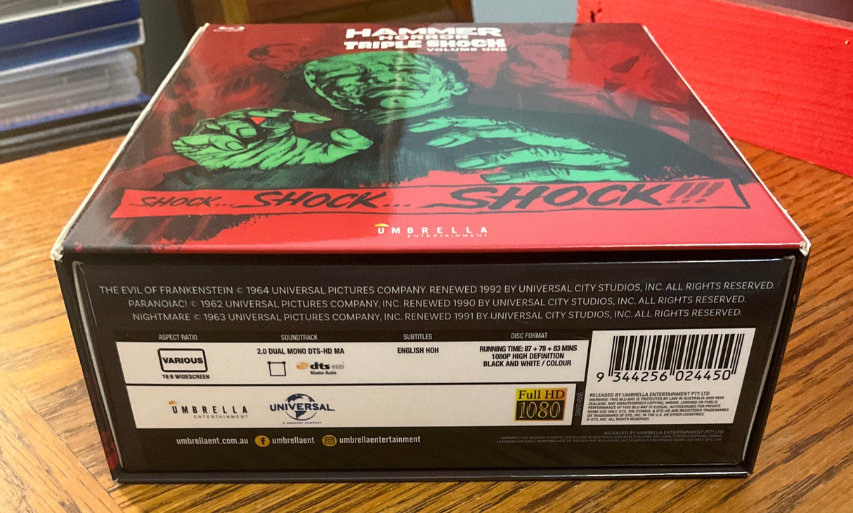 Hammer Horror Triple Shock: Volume 1 (Limited Edition, Region Free) USED