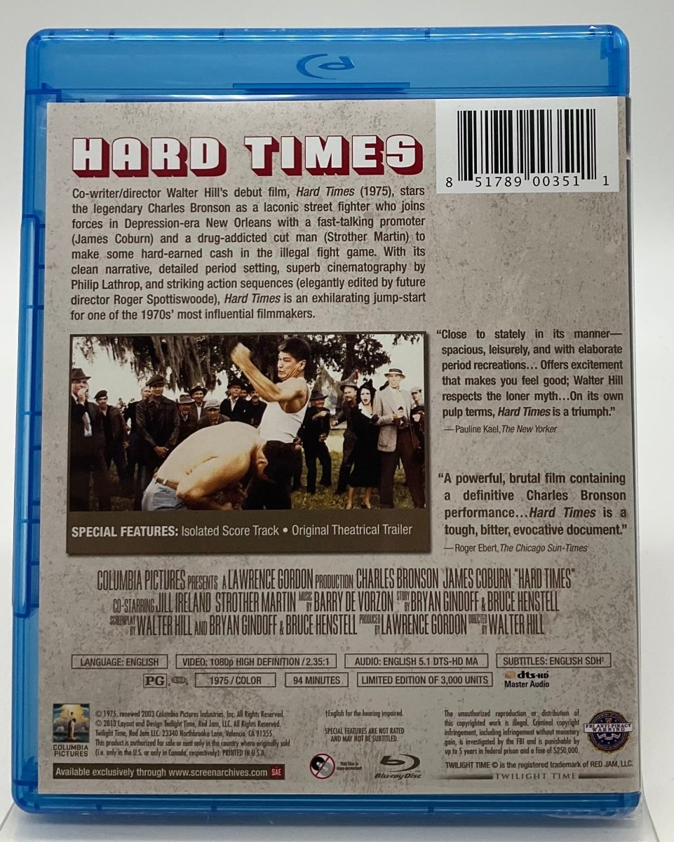 Hard Times (Twilight Time) USED - Used Blu - Ray