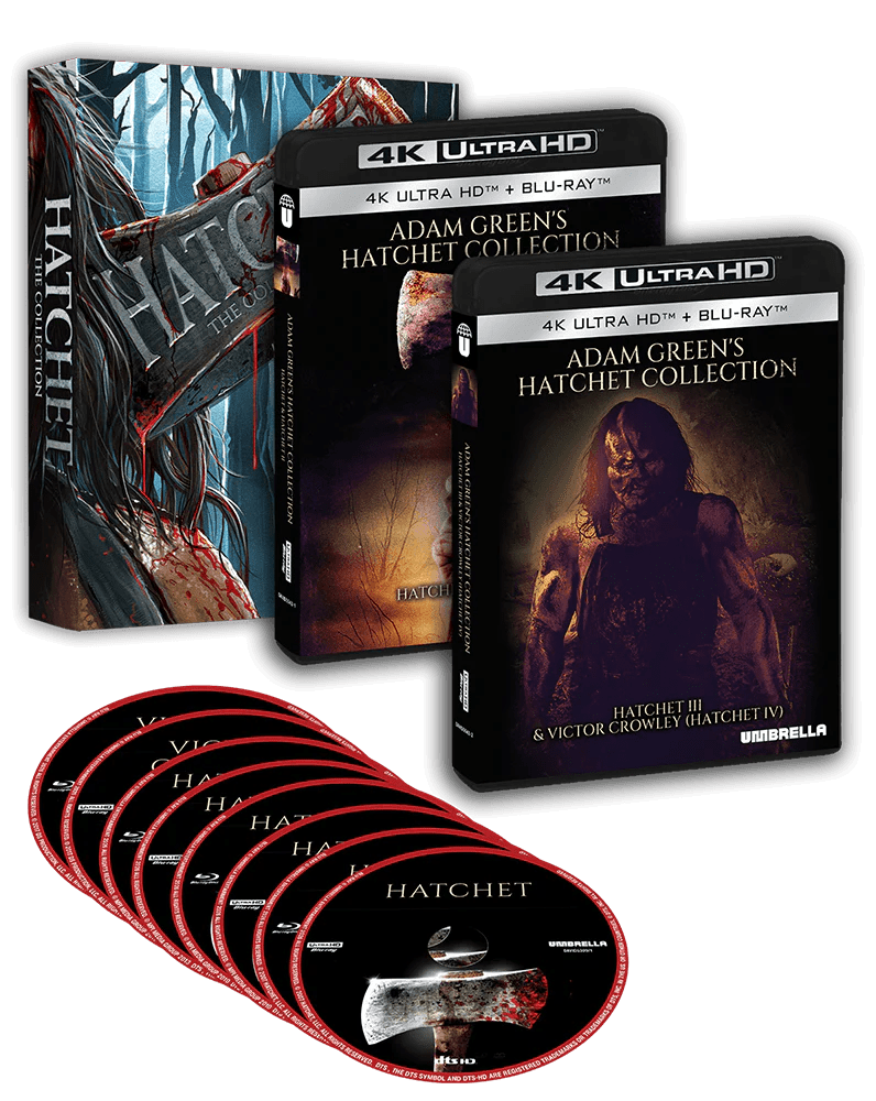 Hatchet: The Collection (4K UHD/Blu-ray, Umbrella, Region Free)