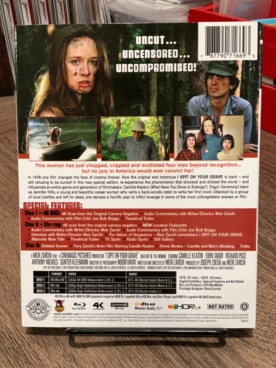 I Spit On Your Grave (1978) 4K UHD W/SLIP USED