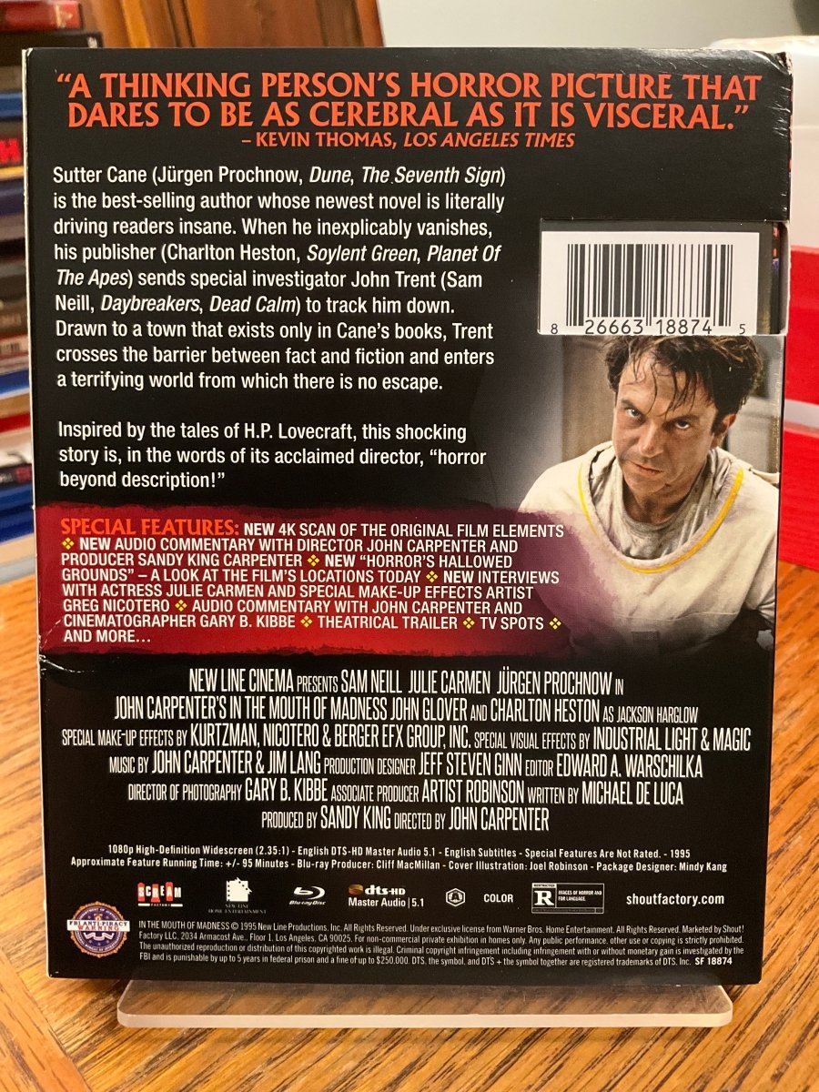 In The Mouth Of Madness w/SLIP USED