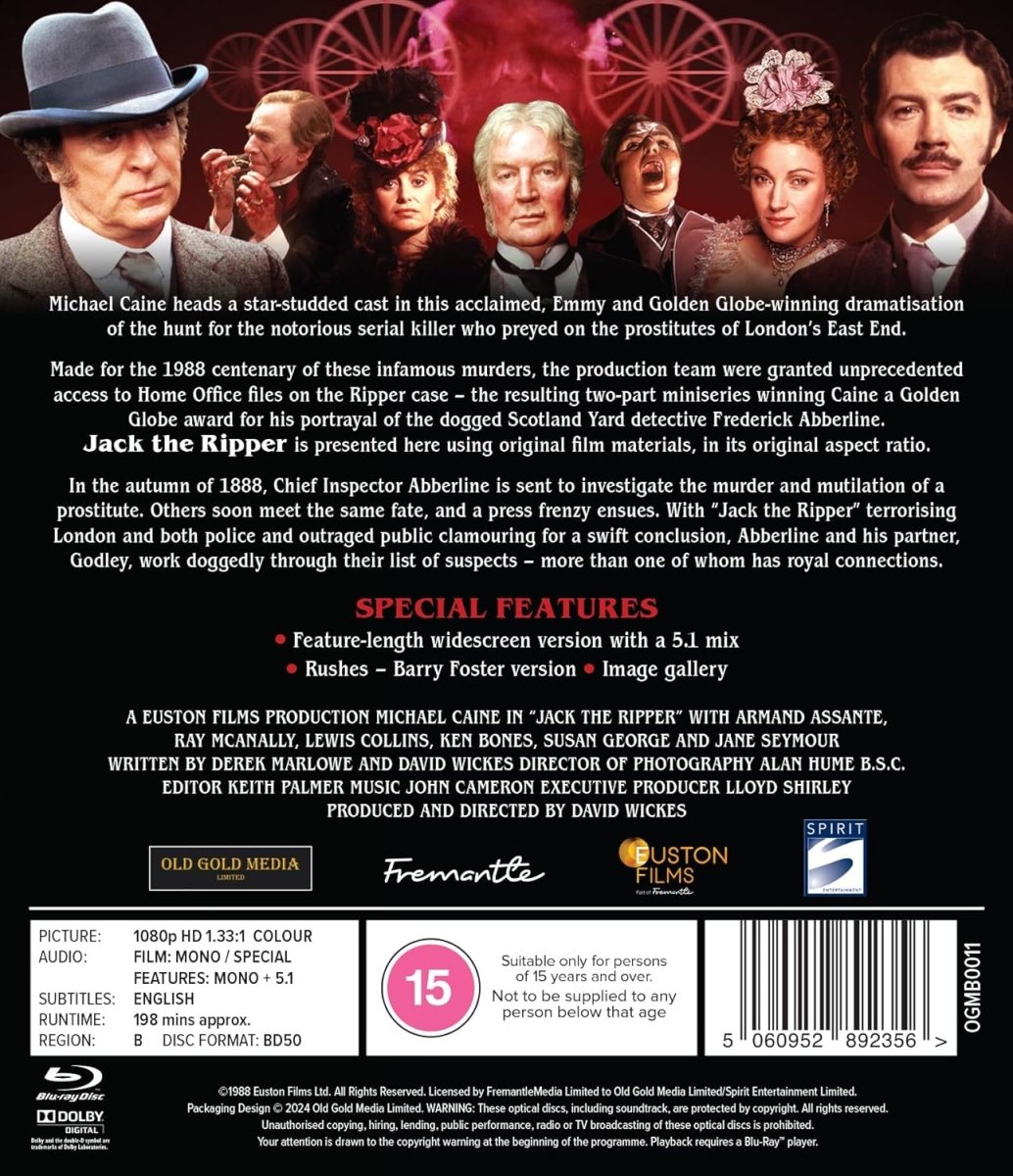 Jack the Ripper: The Complete Mini Series (Region B) - New Blu - Ray