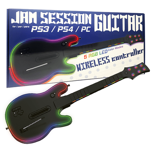JAM SESSION Playstation 3 / 4 / PC Wireless Guitar Controller NEW - Video Games - Accessories