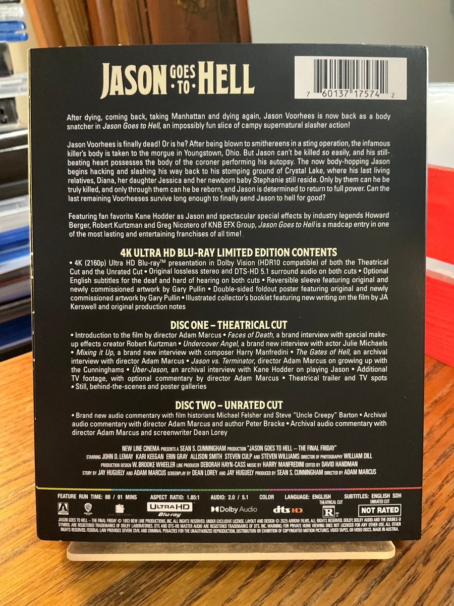 Jason Goes to Hell (4K UHD, Limited Edition) w/SLIP USED
