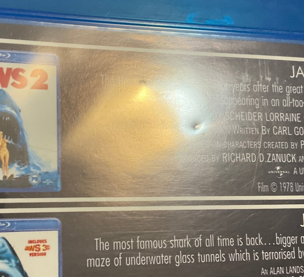 Jaws 2, Jaws 3 & Jaws: The Revenge (Region B) *See Note* USED