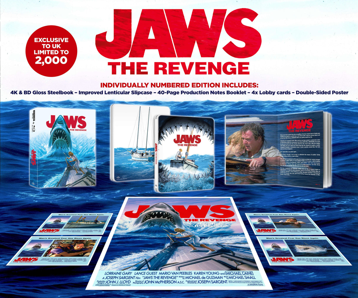 Jaws: The Revenge (UK 4K UHD, Limited Ultimate Collector's Edition Steelbook, Region Free) *one per customer