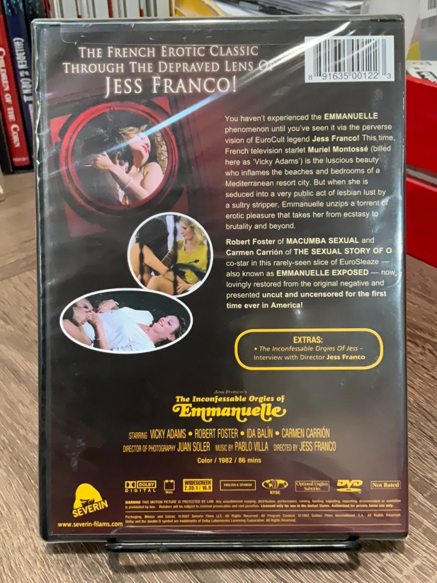Jess Franco's The Inconfessable Orgies of Emmanuelle (DVD) - New DVD