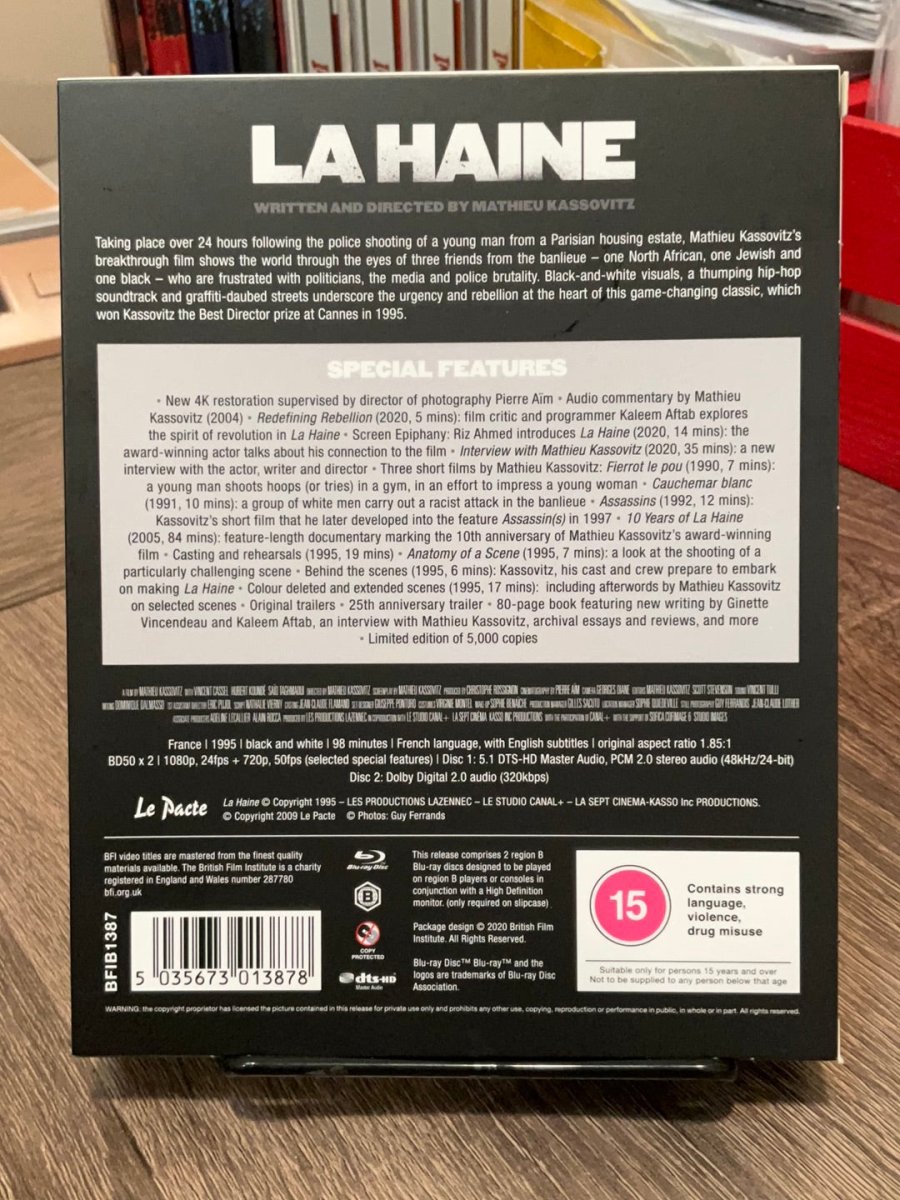 La Haine 5th Anniversary Edition (REGION B) USED