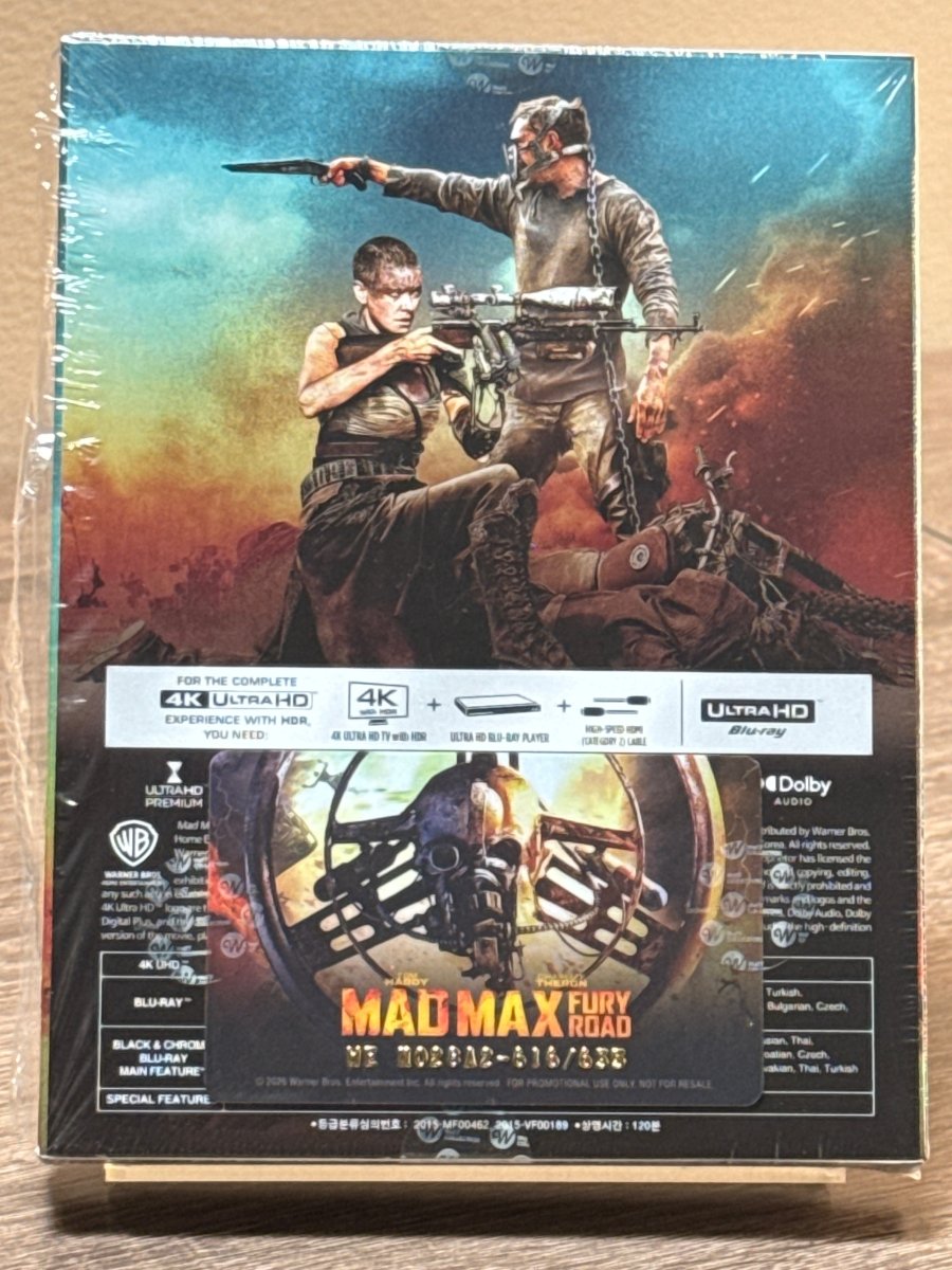 Mad Max: Fury Road (4K UHD, Numbered Limited Edition, Steelbook, Region Free/Region A) USED