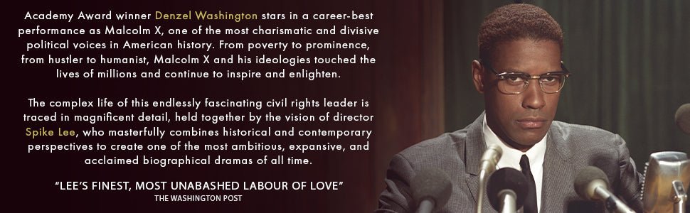 Malcolm X (UK 4K UHD, Region Free/B) w/SLIP