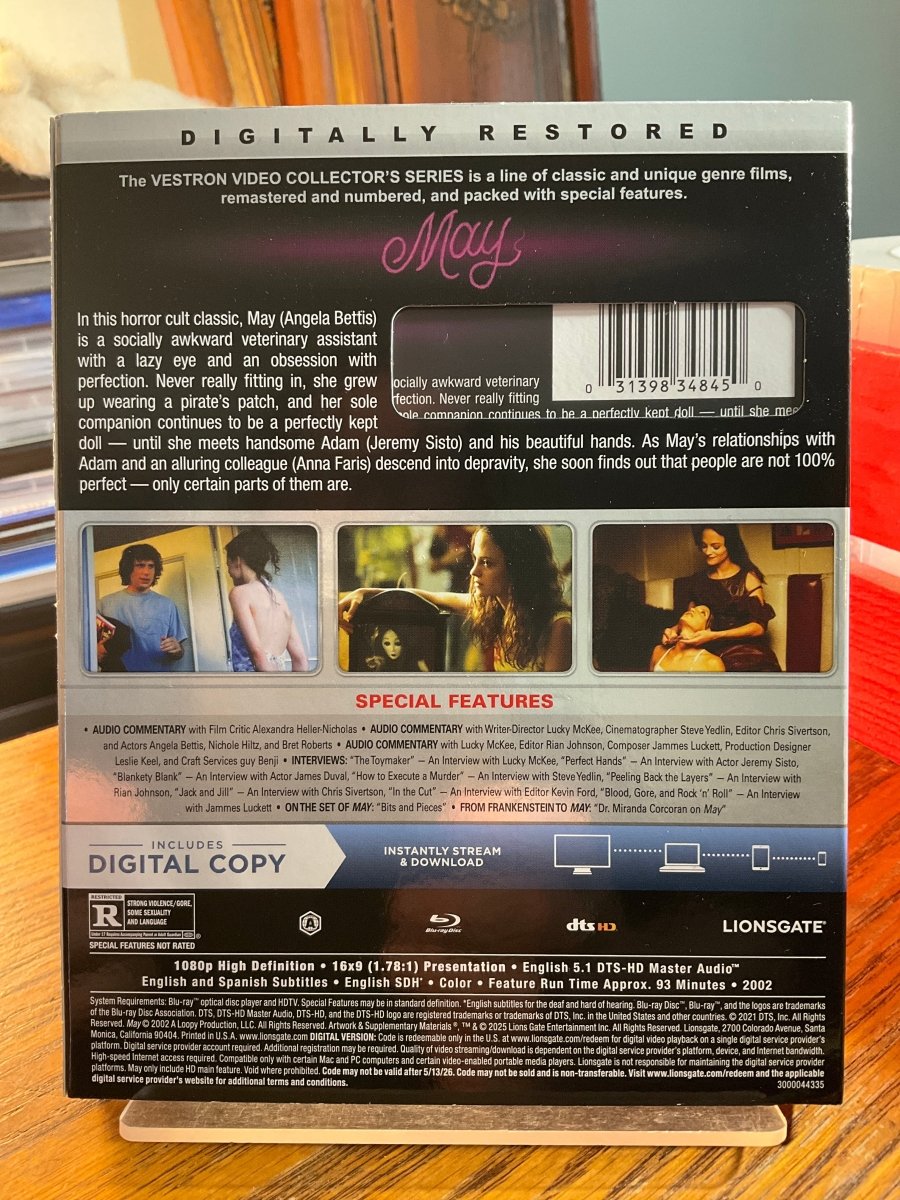 May (Vestron Collector's Series) w/SLIP USED