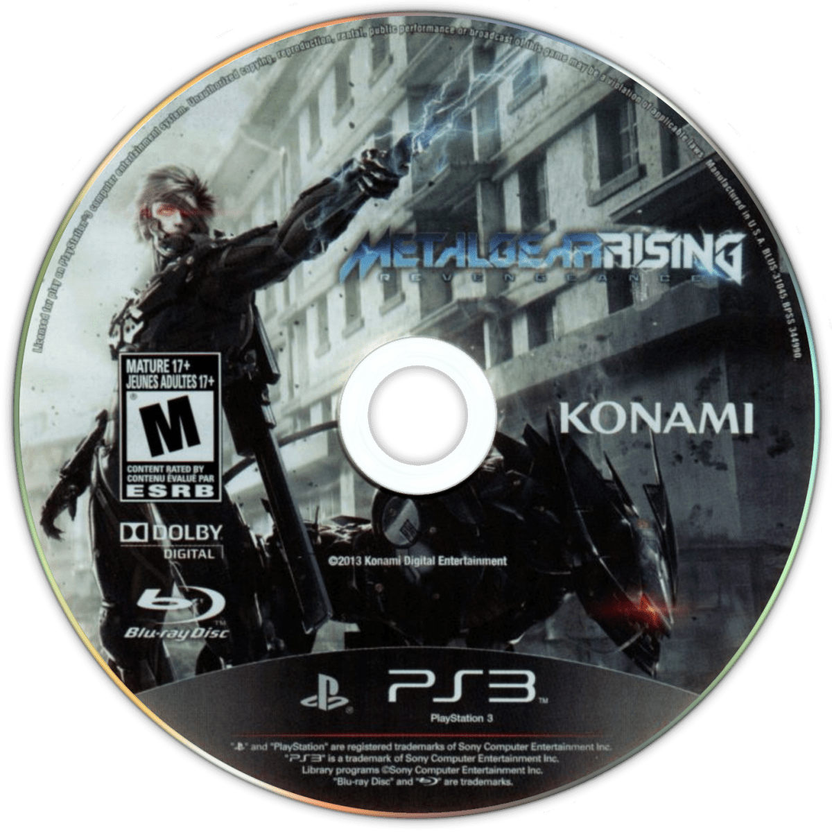 Metal Gear Rising: Revengeance Playstation 3 LOOSE - Video Games - Playstation 3