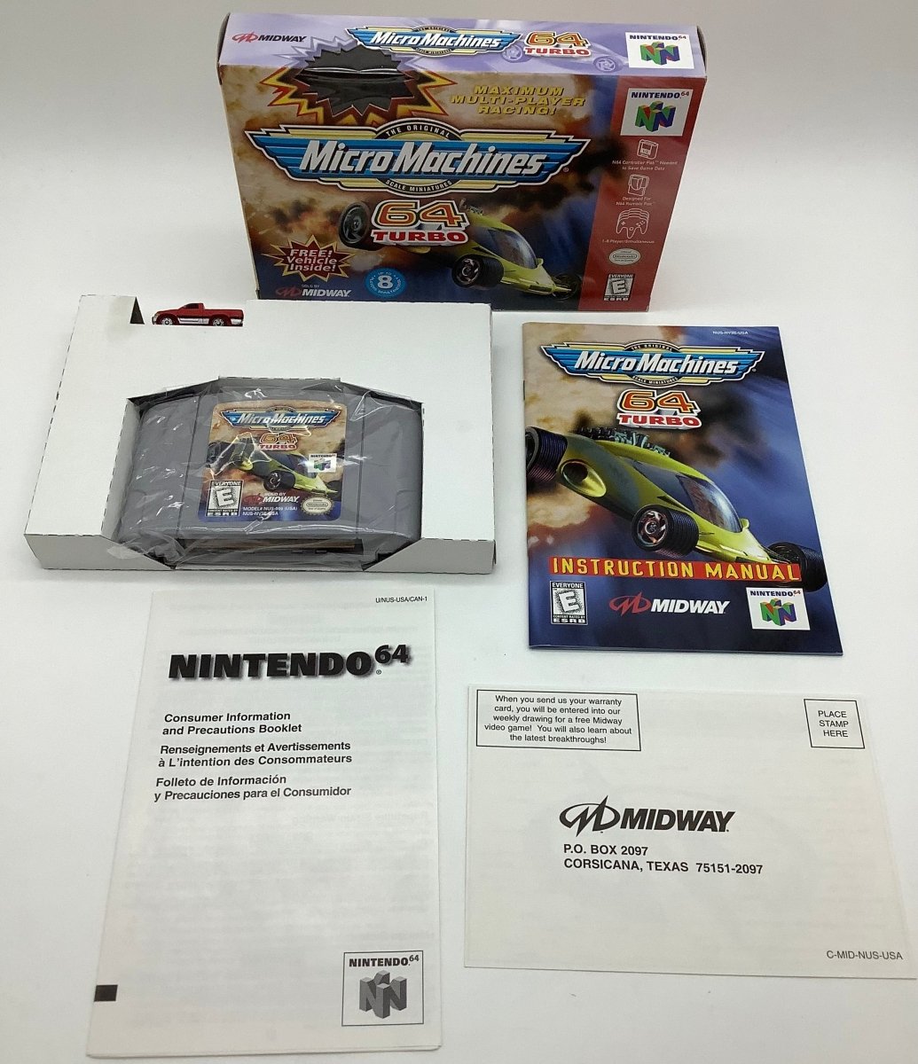 Micro Machines 64 Turbo Nintendo 64 USED - Video Games - Nintendo 64