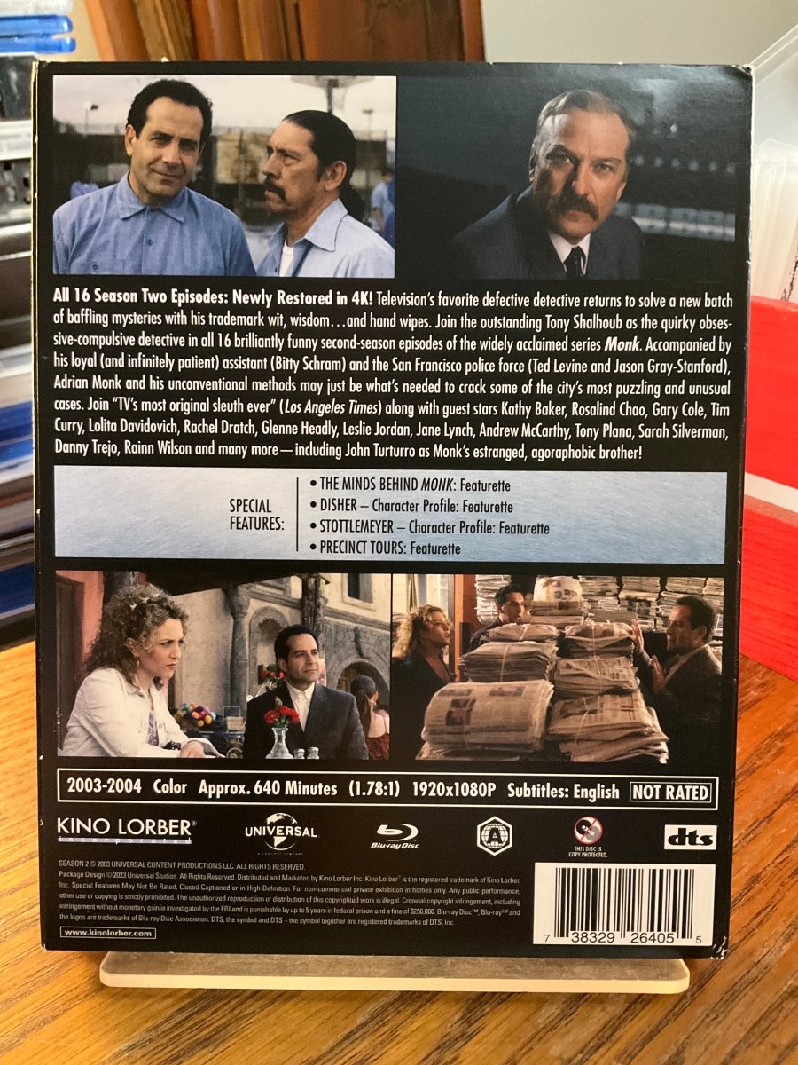 Monk: Season Two w/SLIP USED