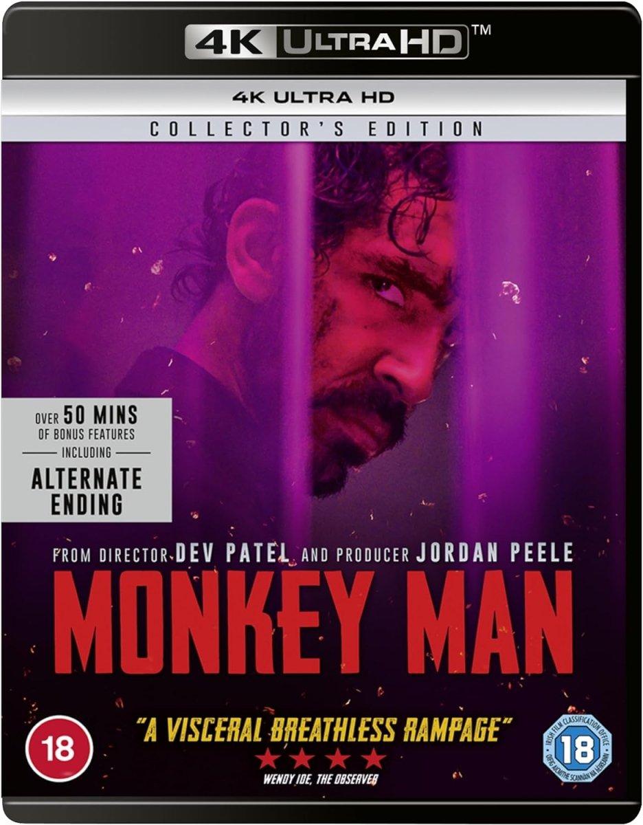 Monkey Man (UK 4K UHD, Region Free) w/SLIP