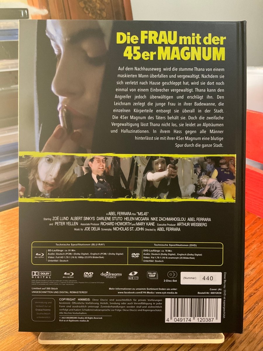 Ms. 45 (Limited Edition Mediabook, Region B) Cover A USED - Used Blu - Ray