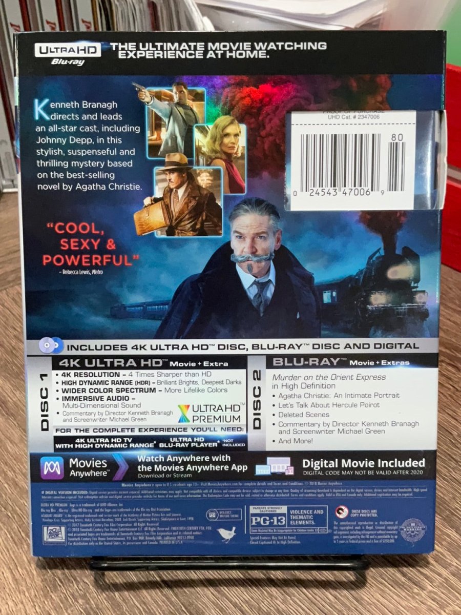 Murder On The Orient Express (4K UHD) W/ SLIP USED *SEE NOTE*