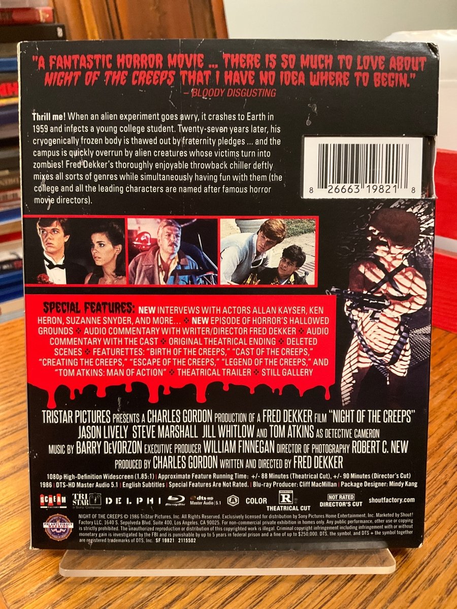 Night Of The Creeps (Collector's Edition) w/SLIP USED