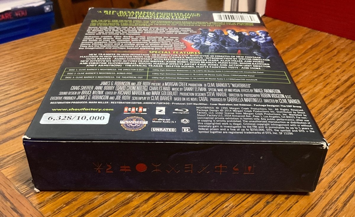 Nightbreed The Director's Cut Limited Edition USED - Used Blu - Ray