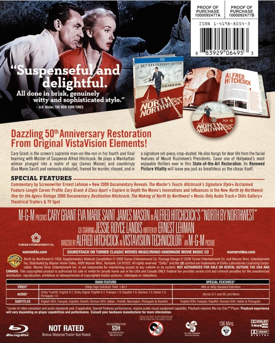 North By Northwest (50th Anniversary, Digibook) USED
