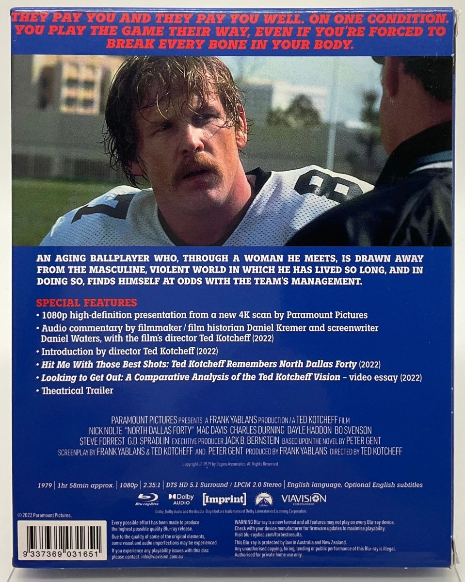 North Dallas Forty (Limited Edition, Region Free) w/SLIP USED - Used Blu-Ray
