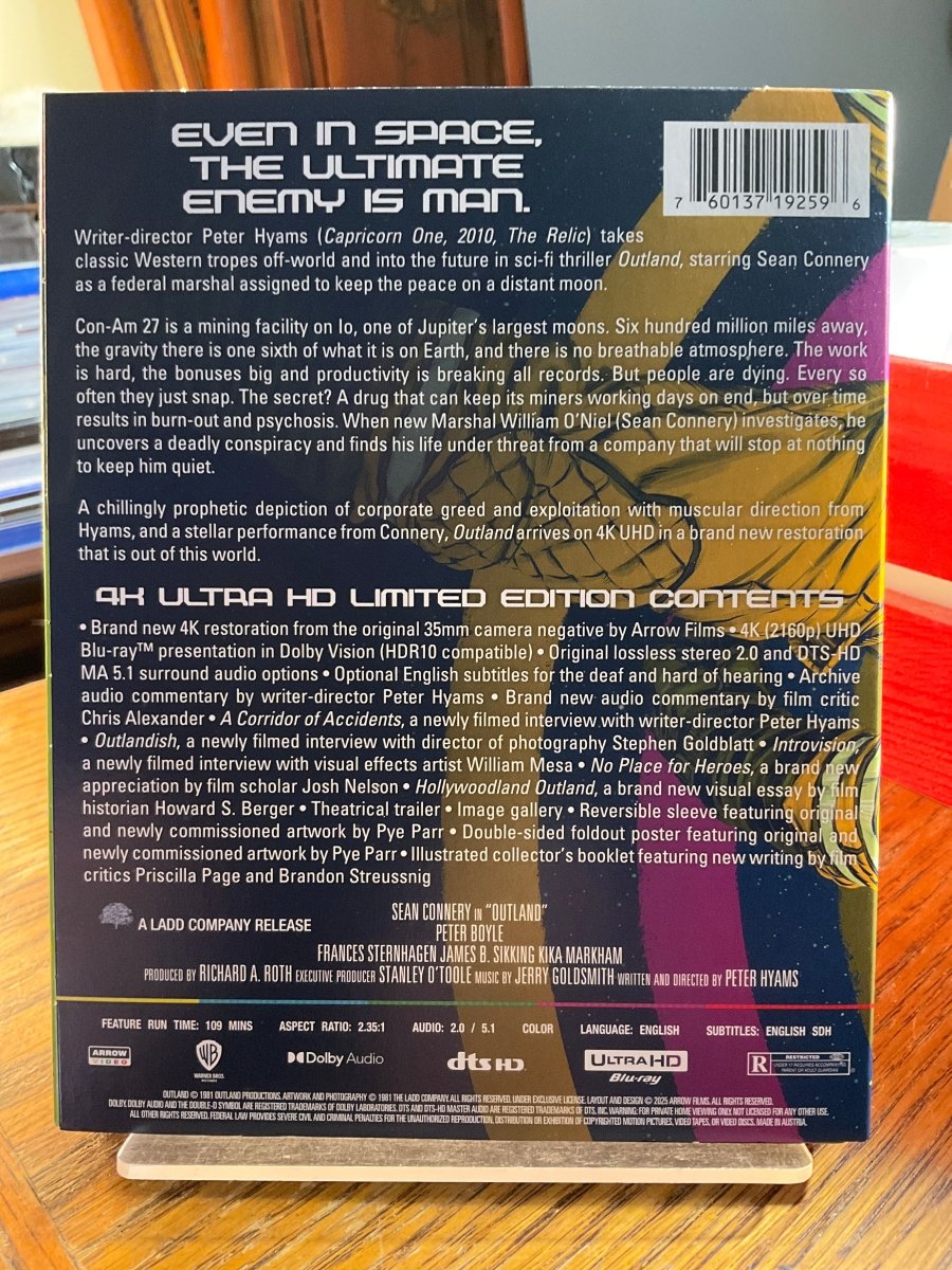 Outland (4K UHD, Limited Edition) w/SLIP AND BOOKLET USED
