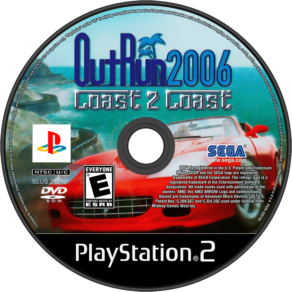 OutRun 2006 Coast 2 Coast Playstation 2 LOOSE - Video Games - Playstation 2